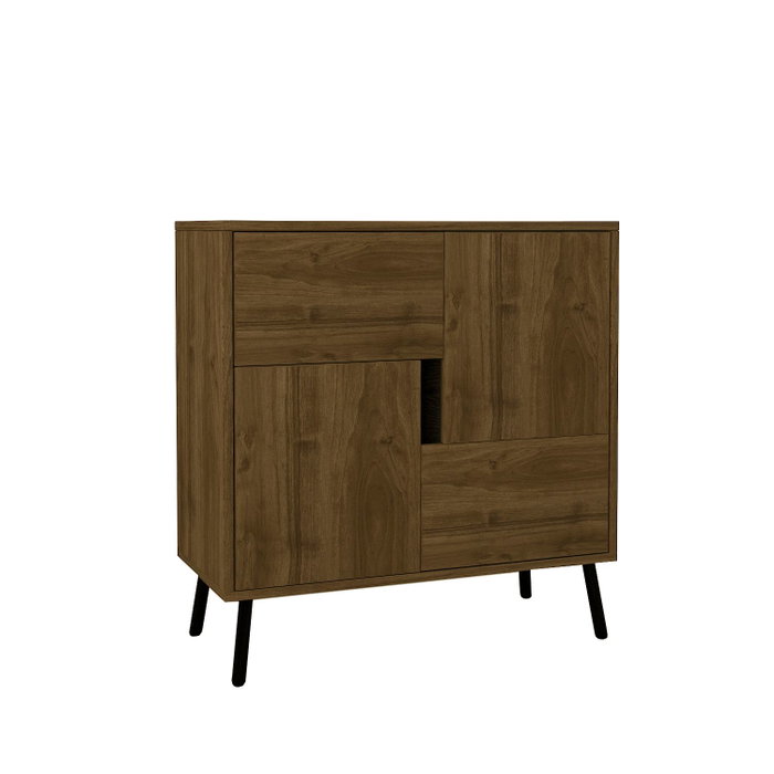 Hanah Home Darien - Nogal de Estambul y Madera Negra Hanah Home Darien - Nogal de Estambul y Madera Negra
